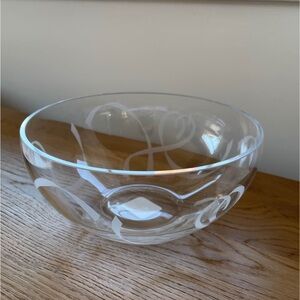 NEW Lenox true love crystal bowl large